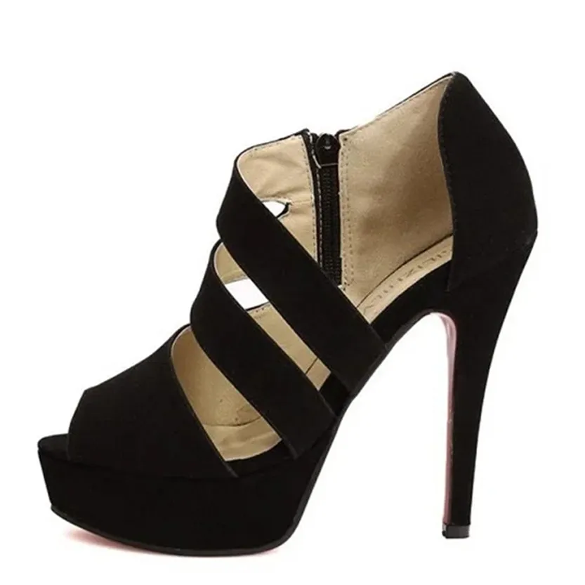 Funki Buys | Shoes | Women's Platform Peep Toe Roman Sandal