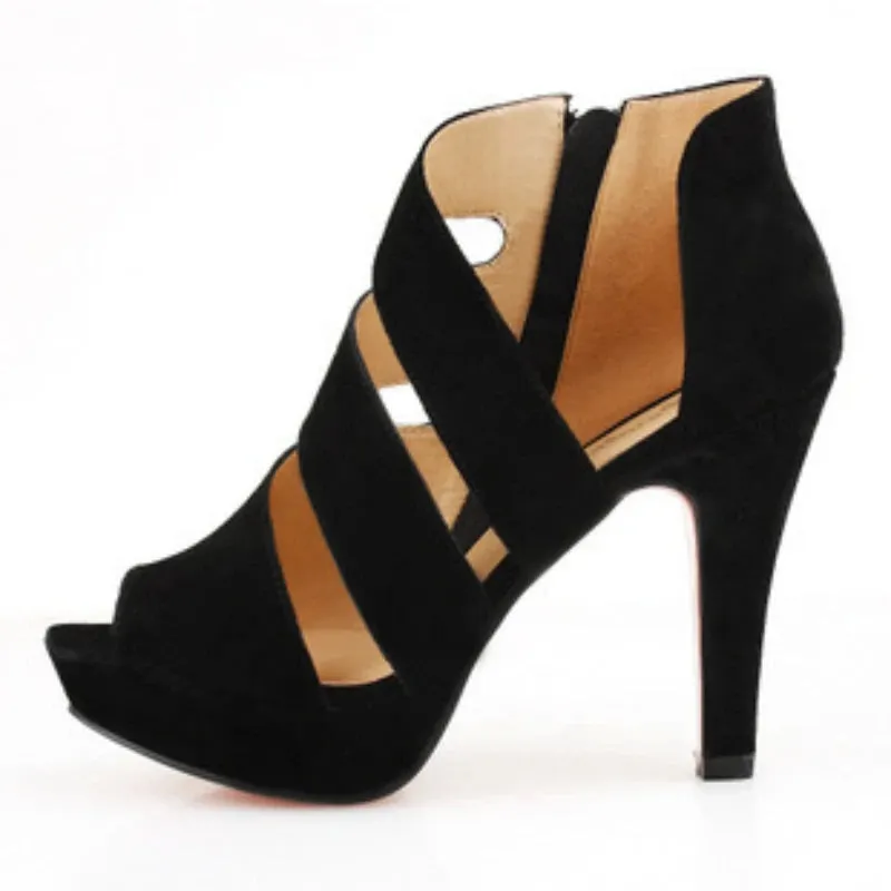Funki Buys | Shoes | Women's Platform Peep Toe Roman Sandal