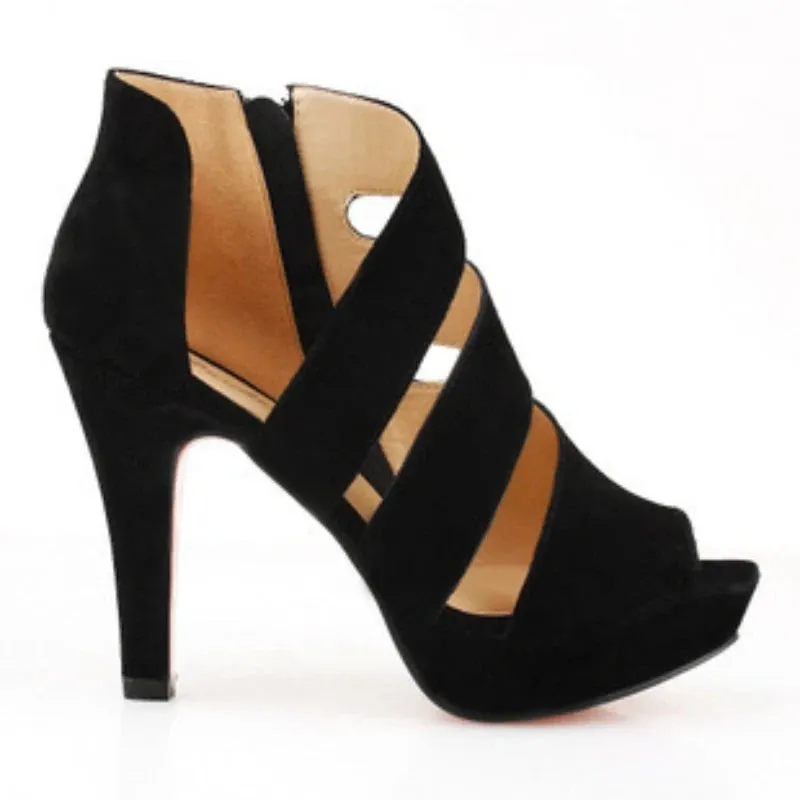 Funki Buys | Shoes | Women's Platform Peep Toe Roman Sandal