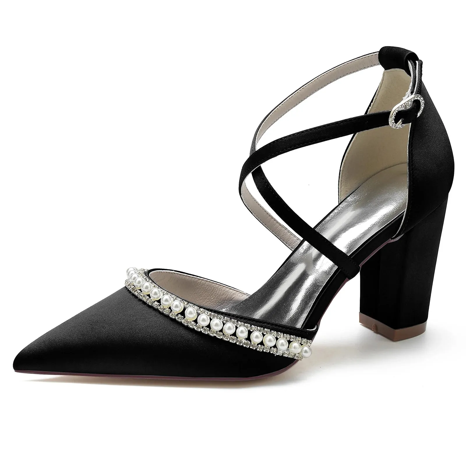 Funki Buys | Shoes | Women's Satin Pearl Bridal Evening Shoes