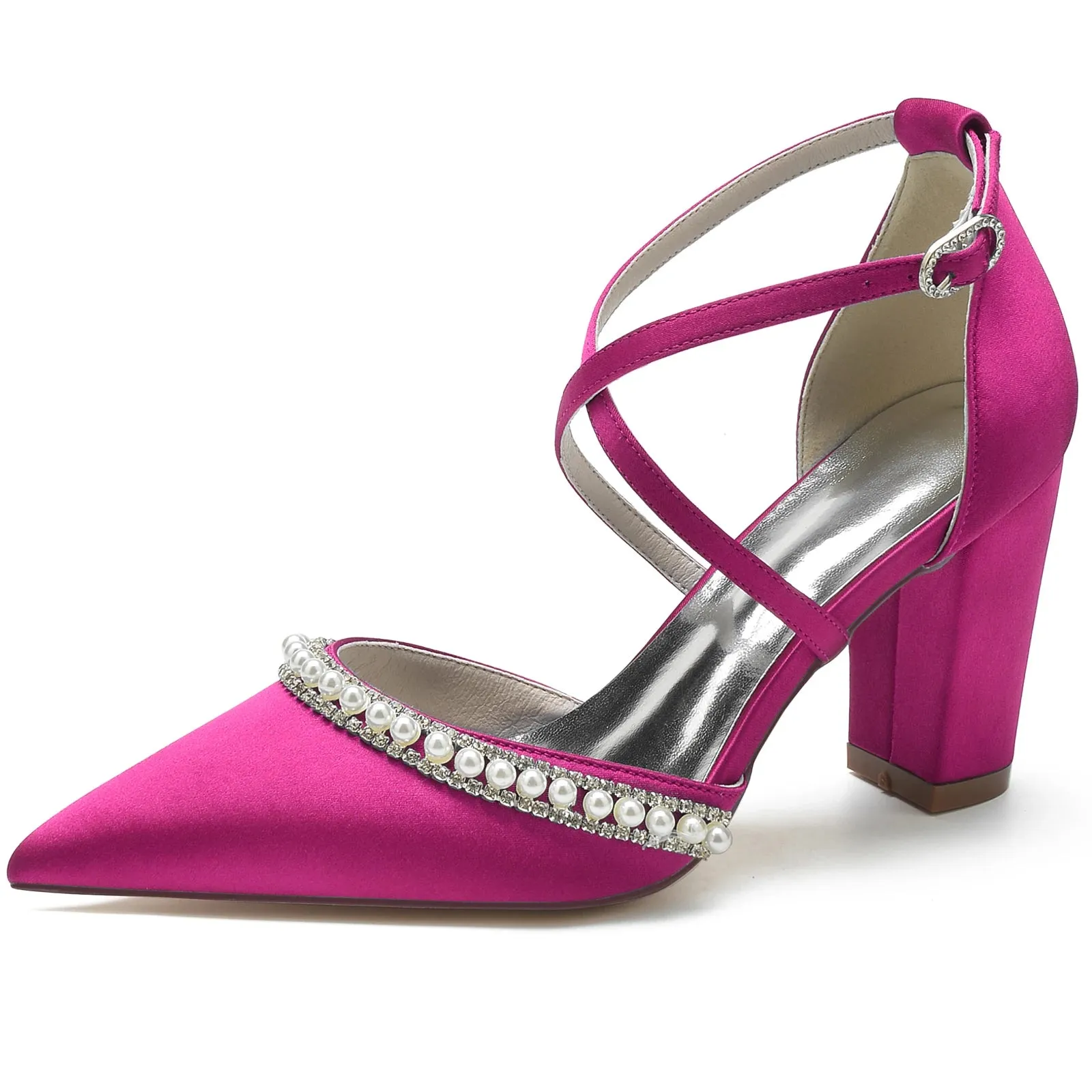 Funki Buys | Shoes | Women's Satin Pearl Bridal Evening Shoes