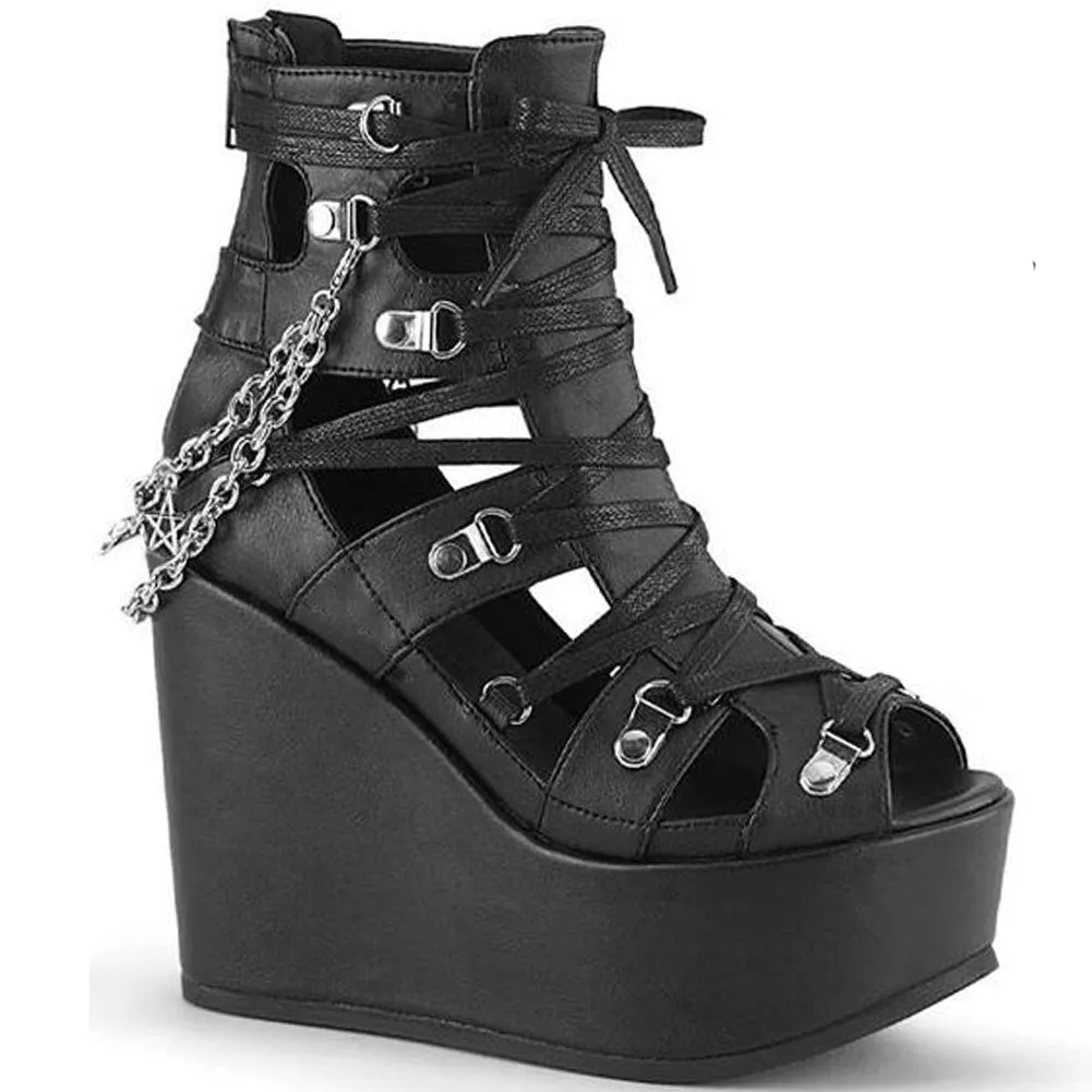 Funki Buys | Shoes | Women's Strappy Platform Wedge Shoes
