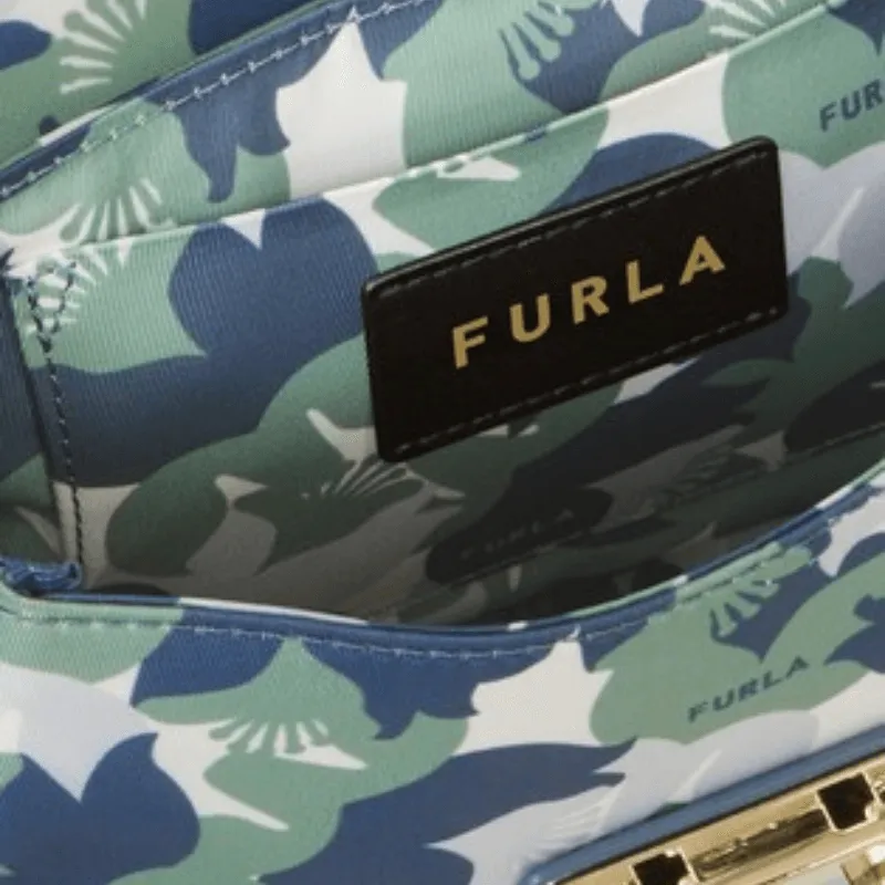 Furla Metropolis Mini Round Crossbody Bag - Tony Giada Blue Denim