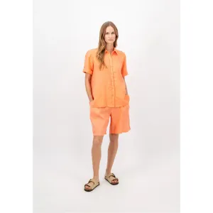 Fynch-Hatton Linen Blouse In Bright Apricot 24131242