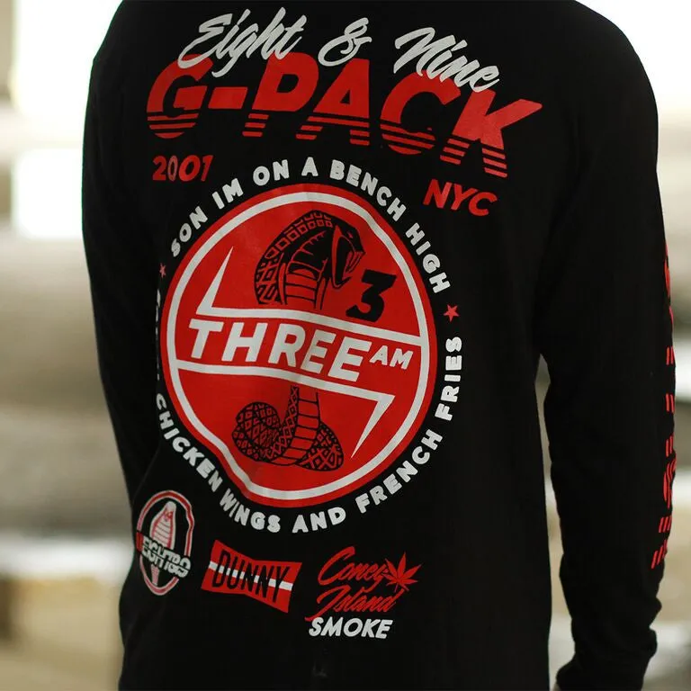 G Pack L/S T Shirt Black