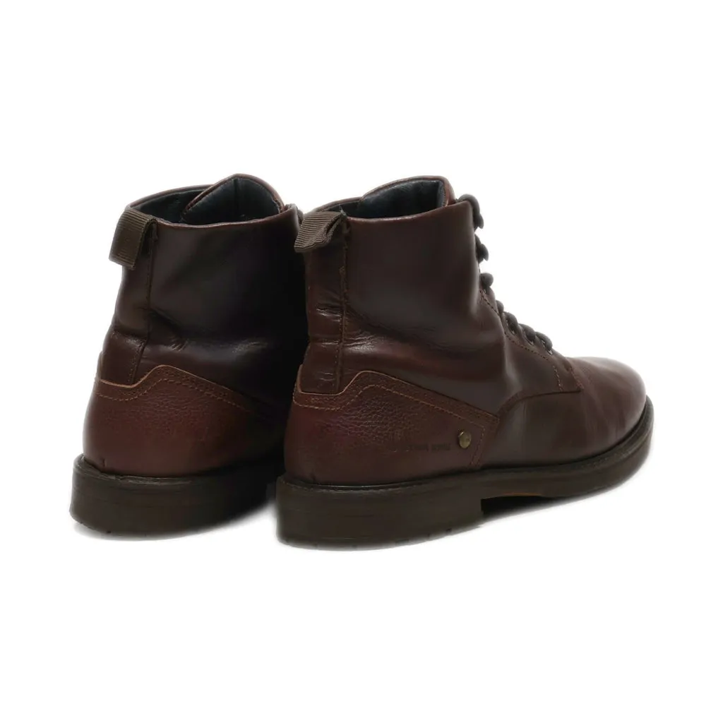 G-Star Raw Ankle Boots Leather Brown Colour For Men