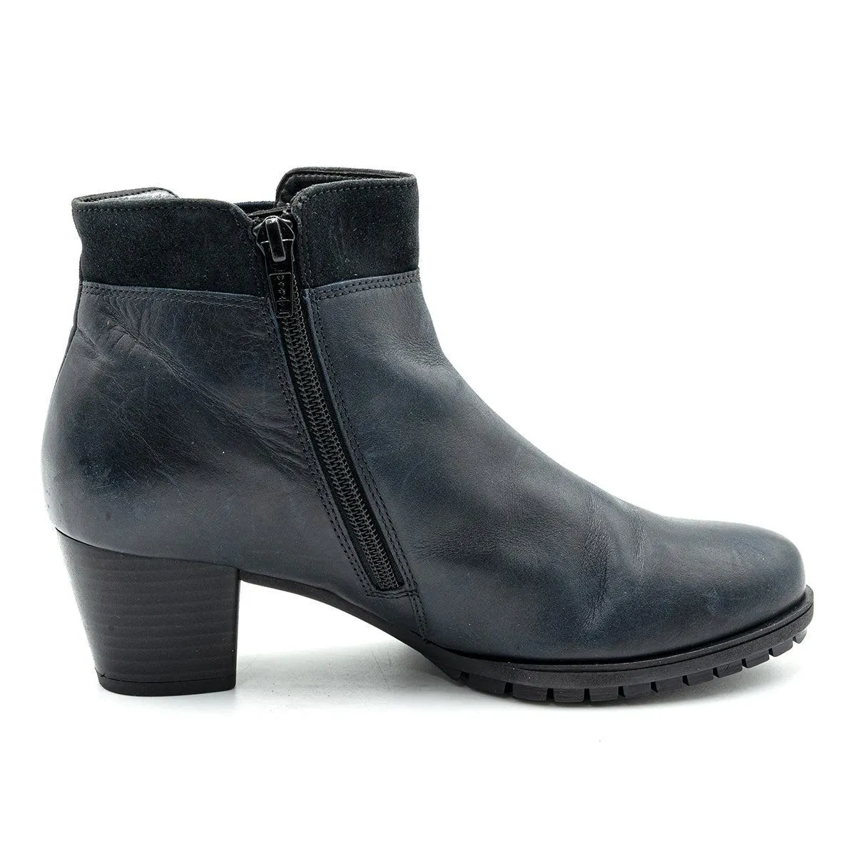 Gabor Ankle Boots Leather Blue Colour For Women