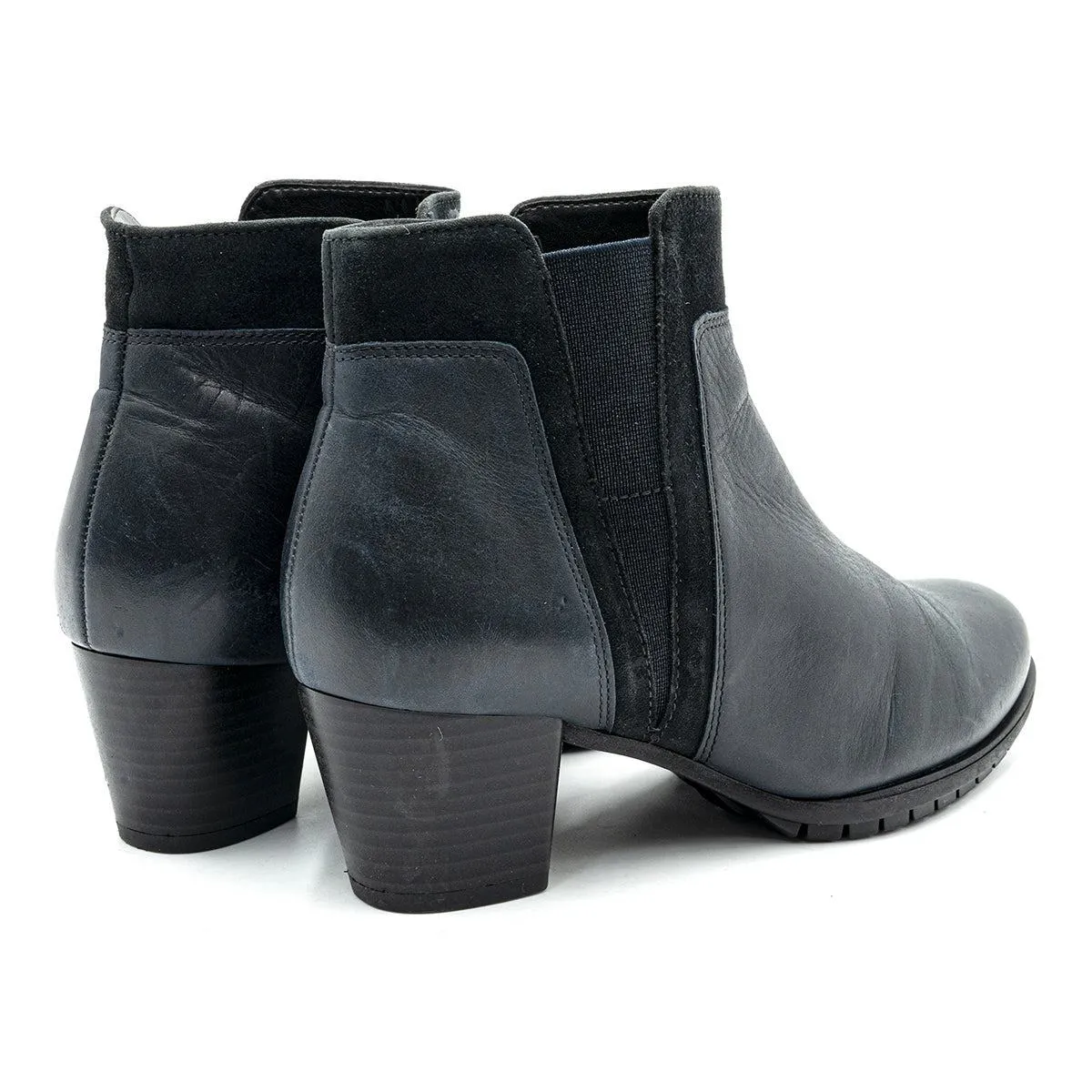 Gabor Ankle Boots Leather Blue Colour For Women