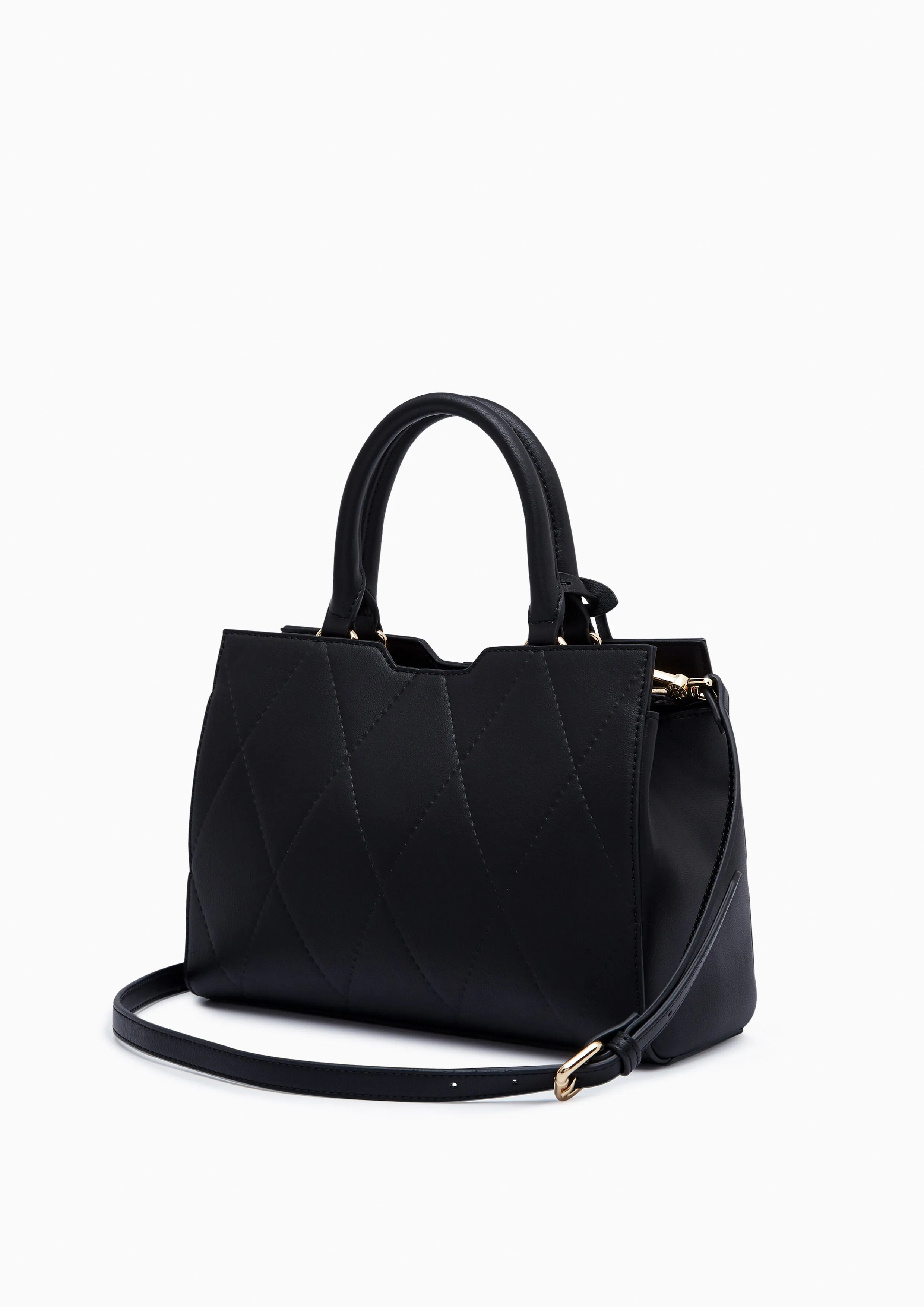 Galactiga Quilt M Handbag - Black