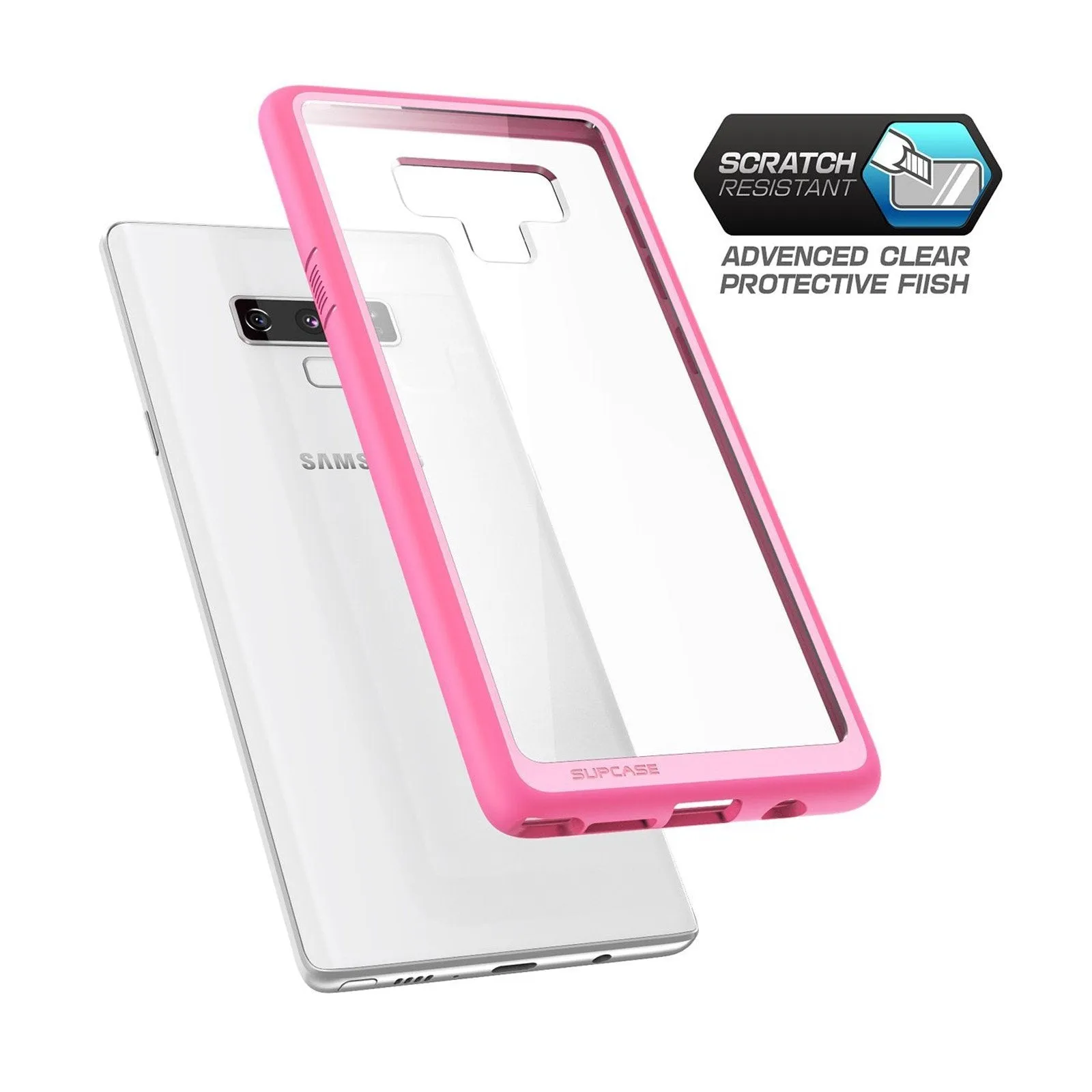 Galaxy Note9 Unicorn Beetle Style Slim Clear Case-Pink