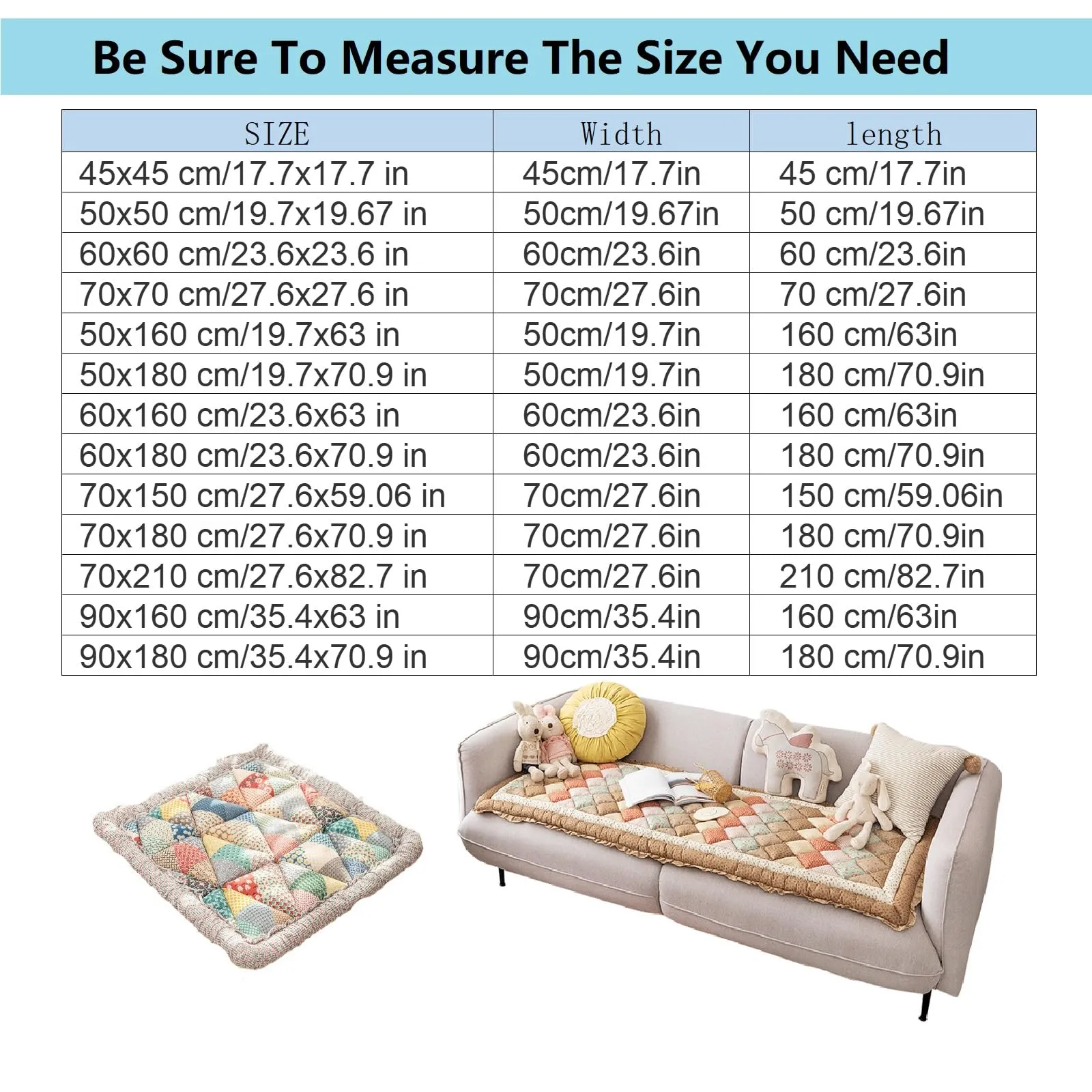 Garden Chic Cotton Protective Couch Cover