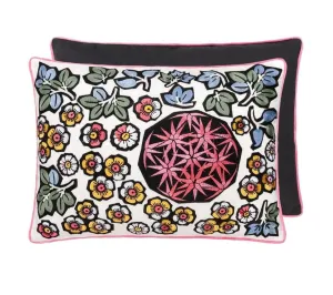 GARDEN MIX cotton satin pillow