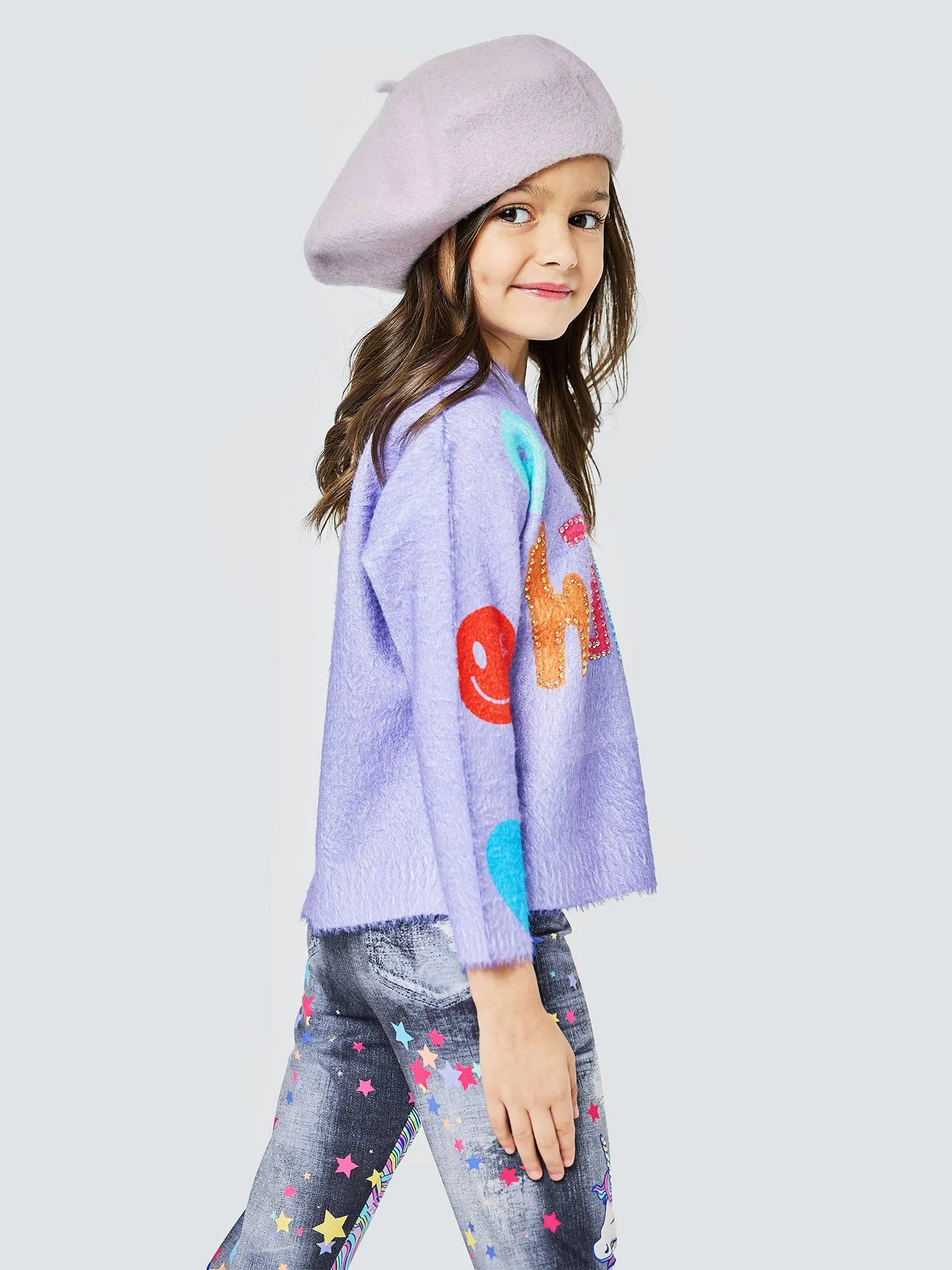 GBY UNICORN DENIM LIKE PRINT LEGGINGS