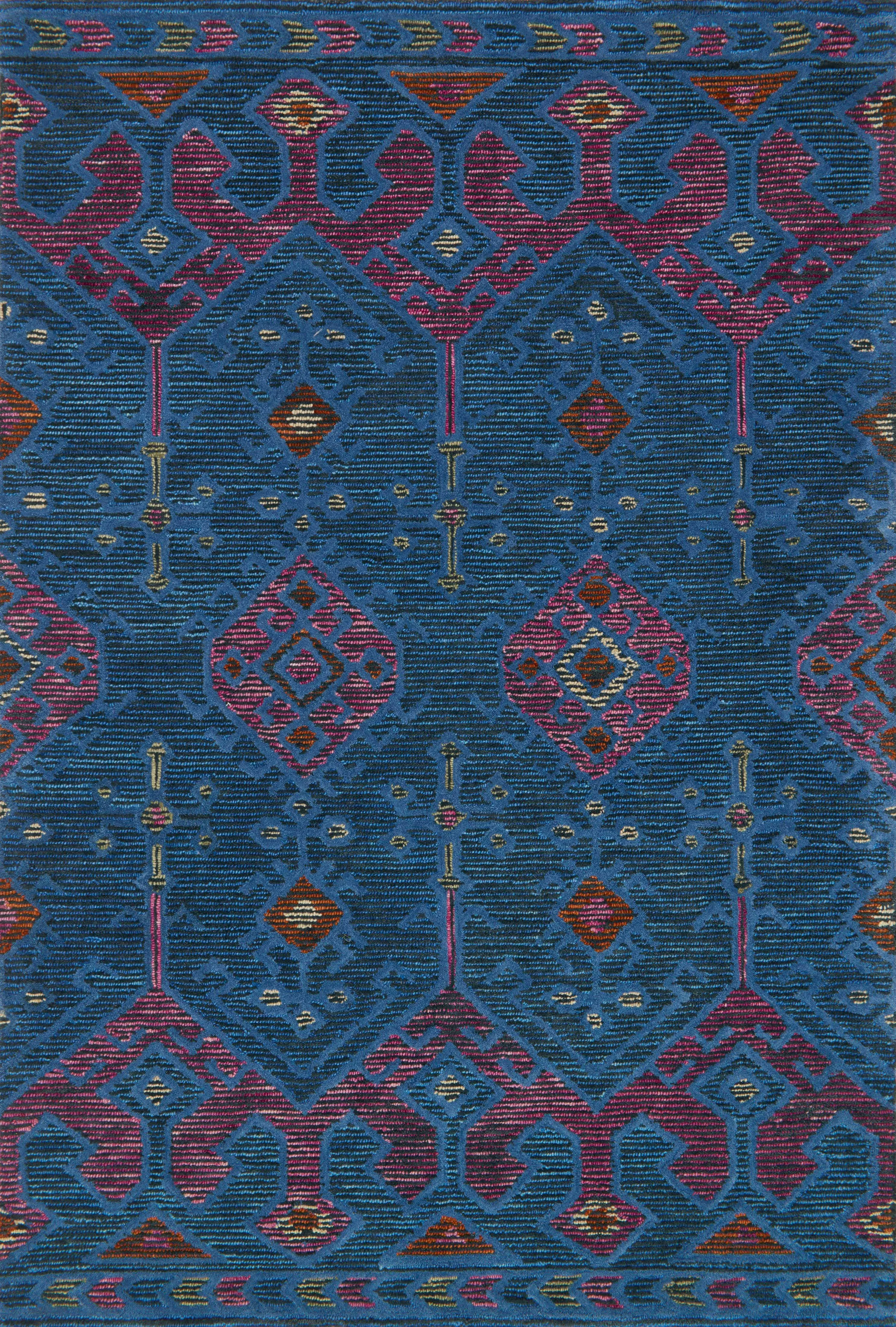 Gemology Rug in Blue & Plum