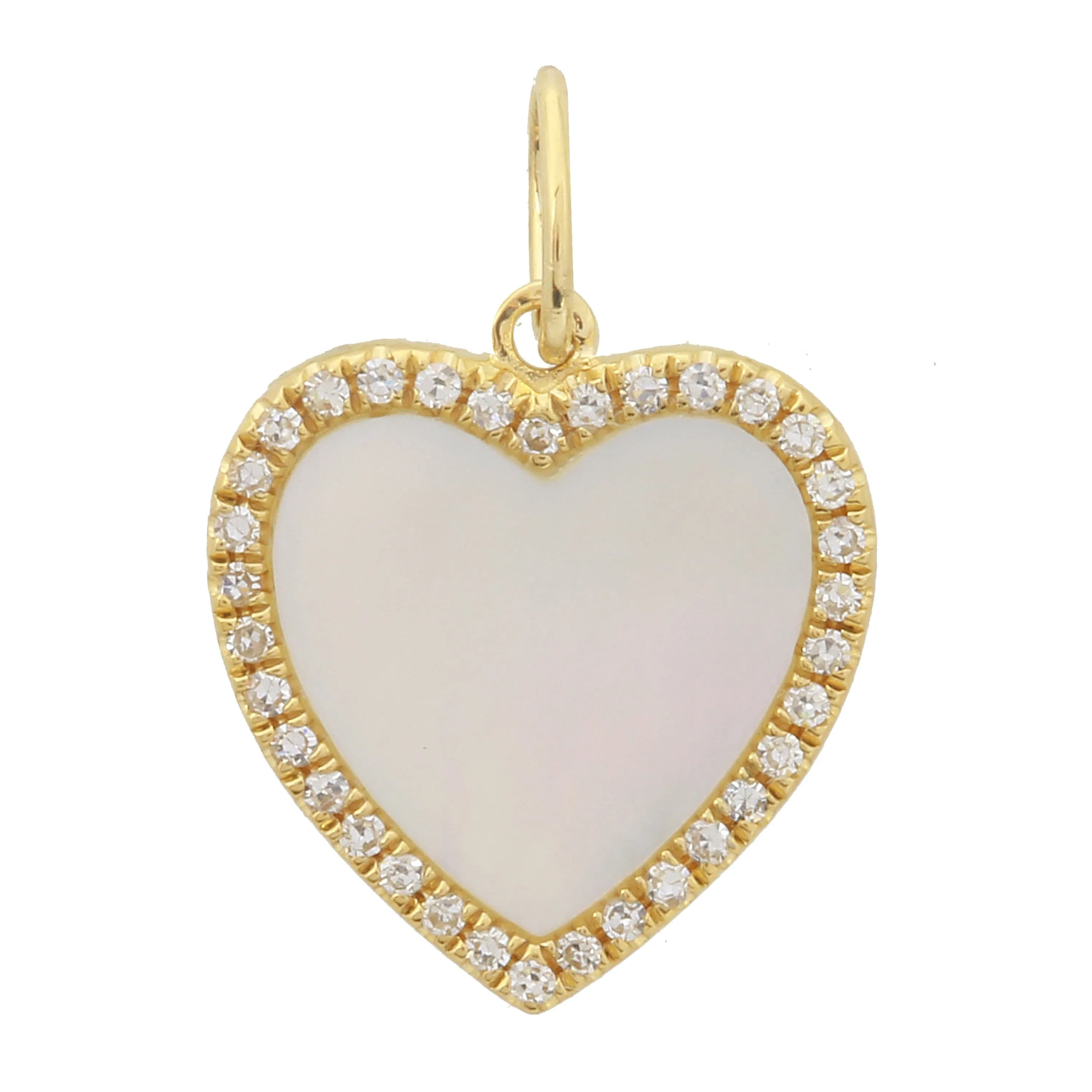Gemstone Heart Enhancer Clasp Charm