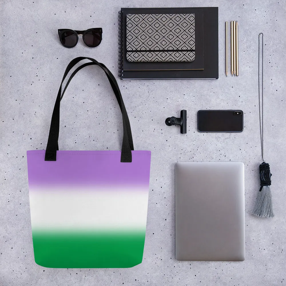 Genderqueer Pride Tote Bag - Ombre