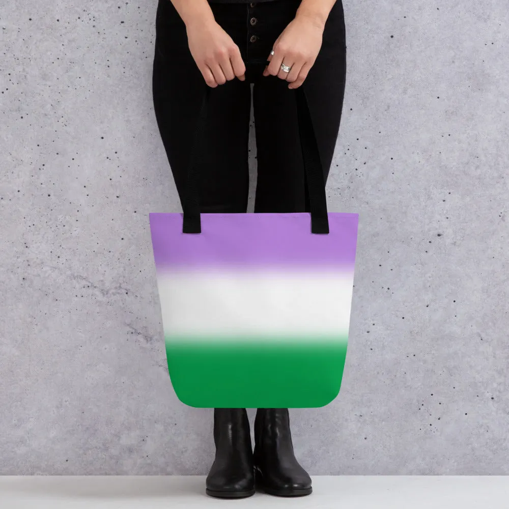 Genderqueer Pride Tote Bag - Ombre