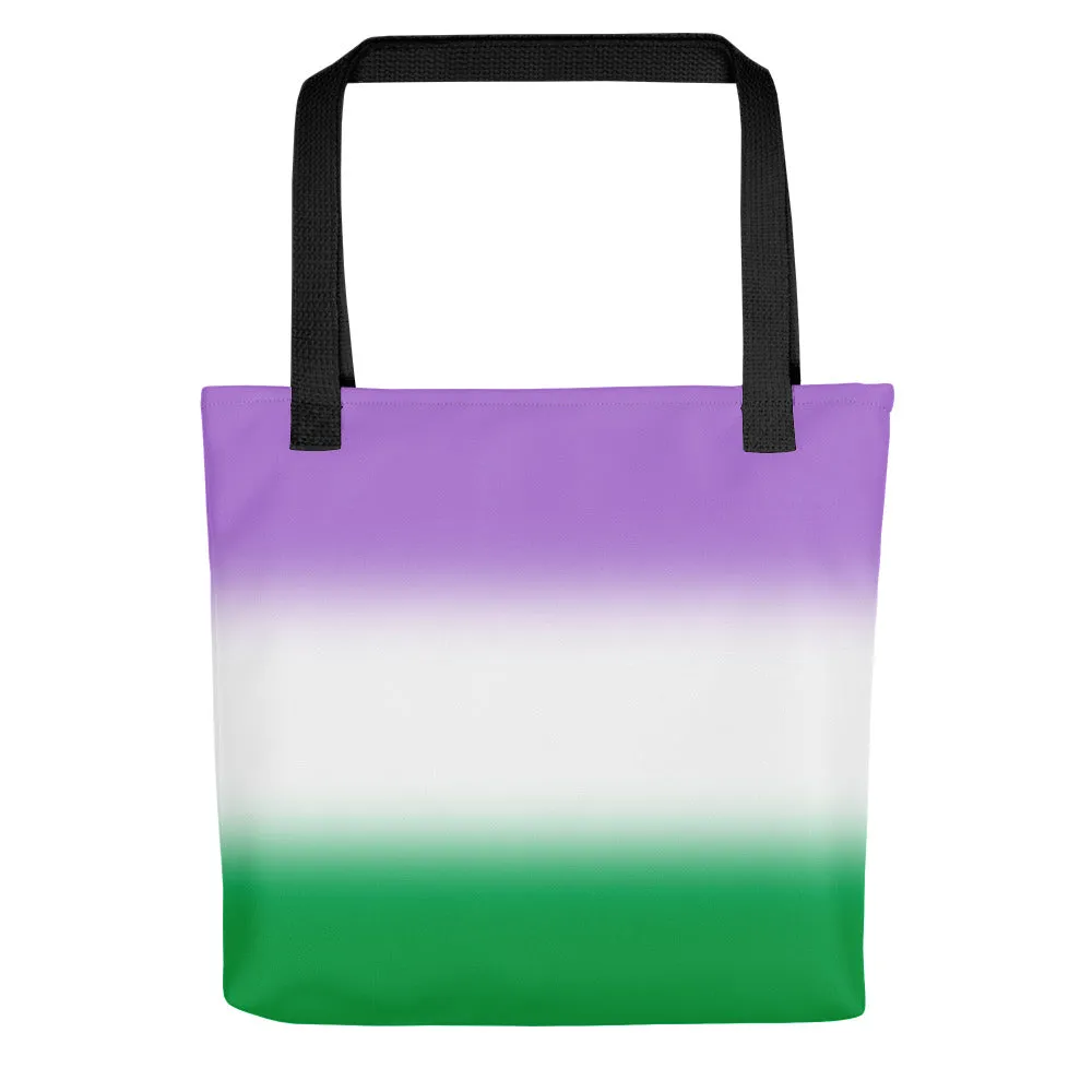 Genderqueer Pride Tote Bag - Ombre