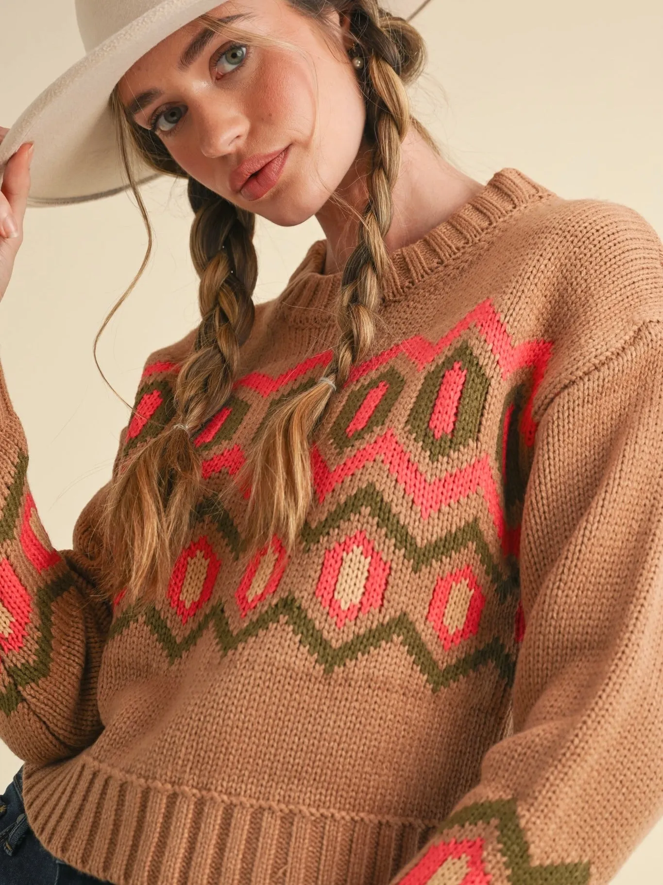Geometric Knit Sweater