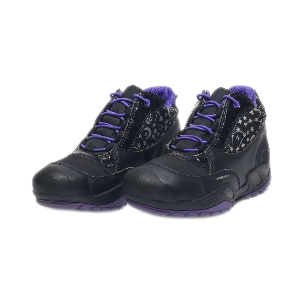Geox Ankle Boots Fabric Black Colour For Kids