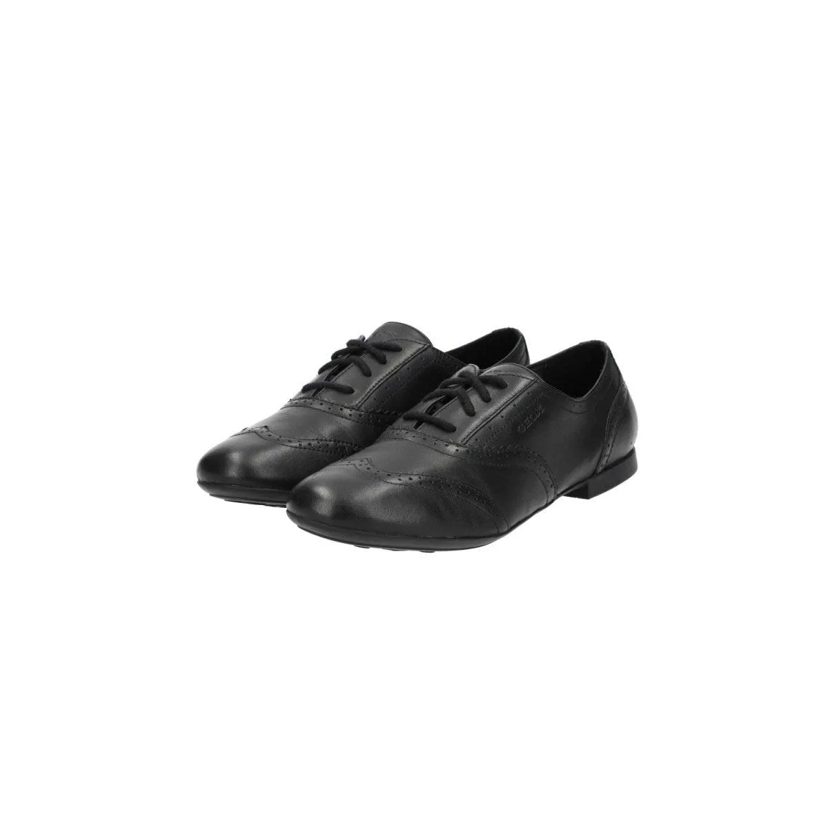 Geox J Plie Formal Brogues Lace Ups Black Colour For Women