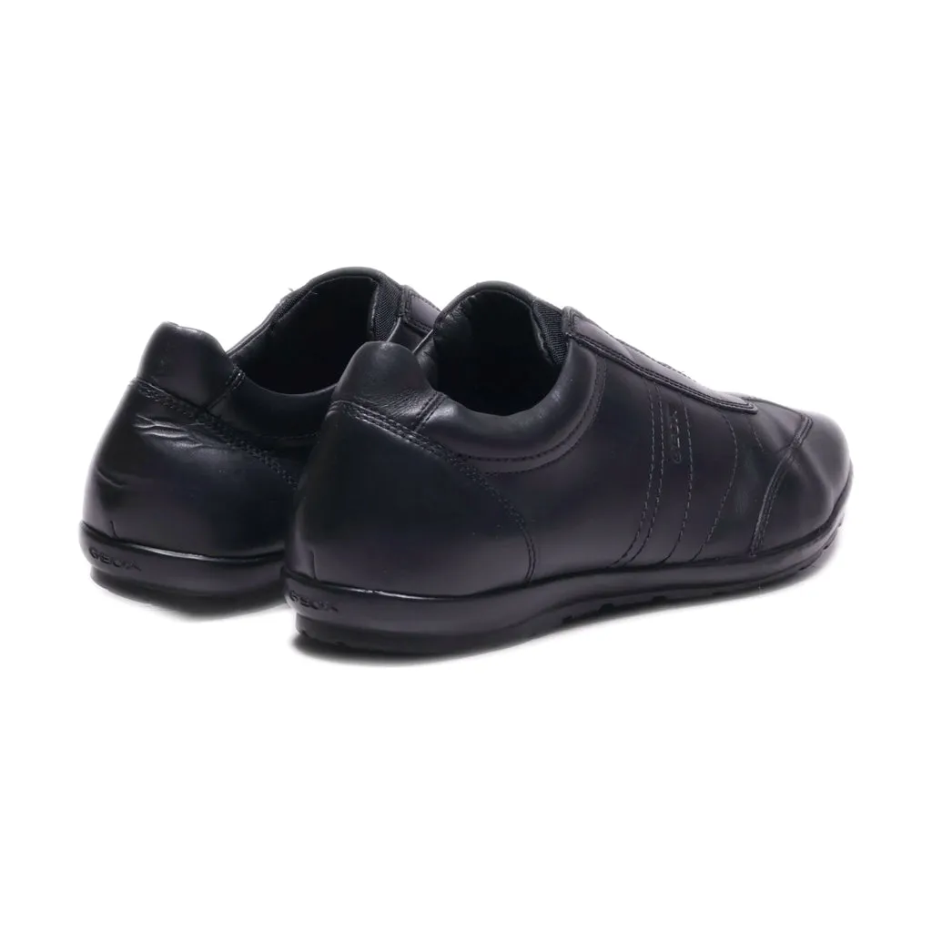 Geox Symbol Low-Top Sneakers Leather Black Colour For Men