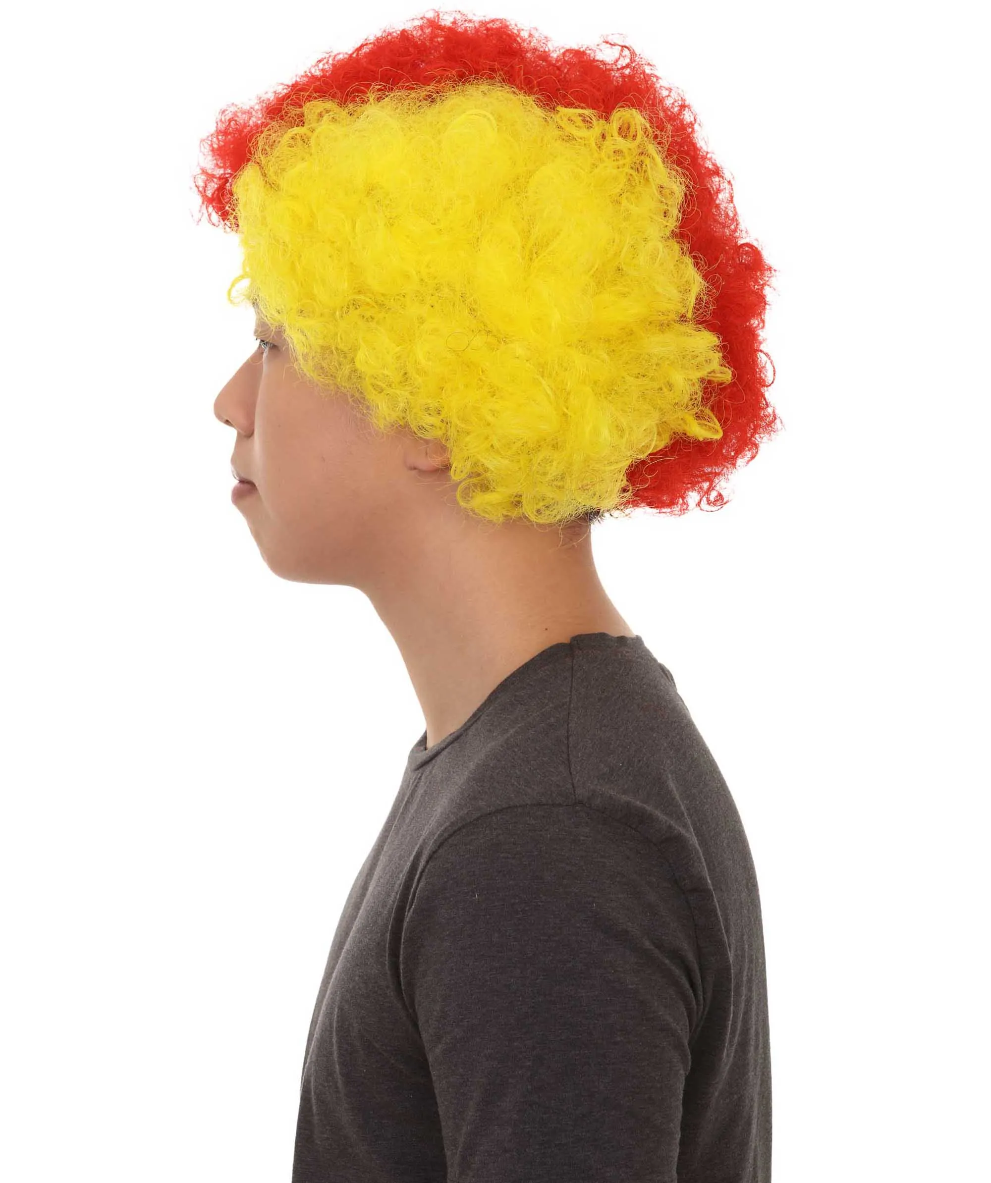 Germany Sport Afro Fun Wig | Jumbo Red Black Yellow Wig