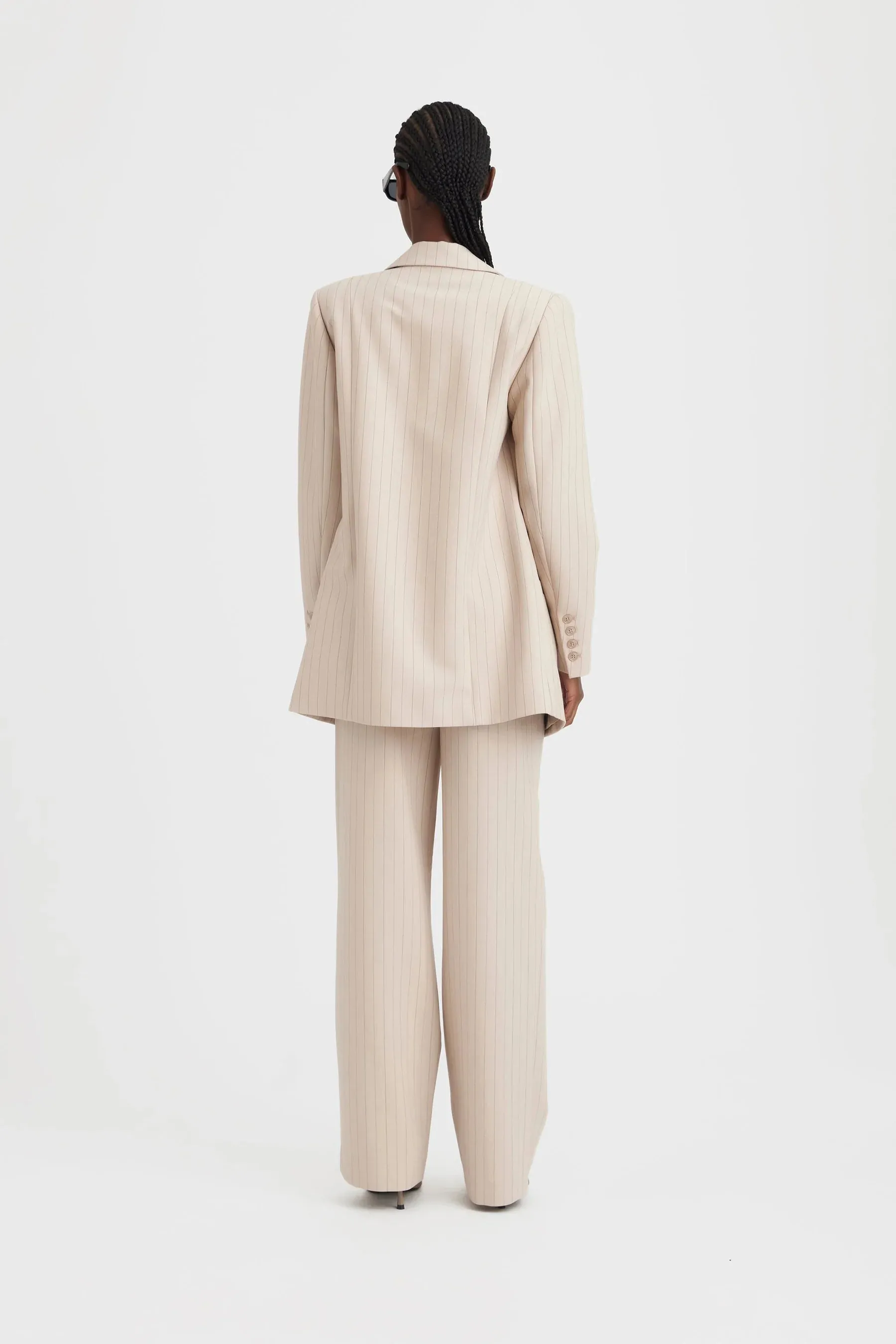 Gestuz - Joelle Pinstripe Blazer Sand