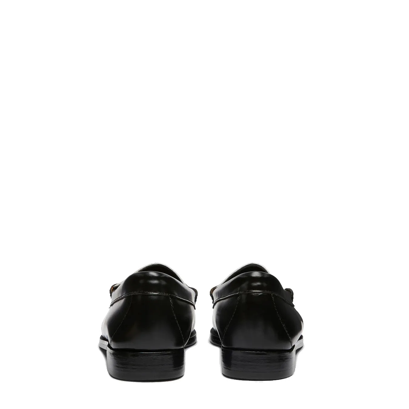 G.H.Bass Womens Bass Weejun Penny Loafer Black & White Leather