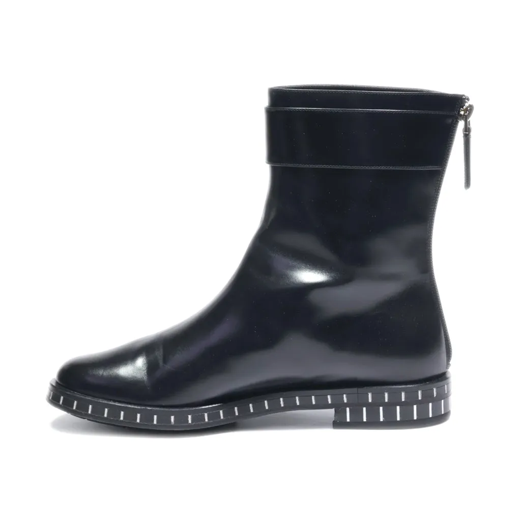 Giorgio Armani Ankle Boots Leather Black Colour For Women