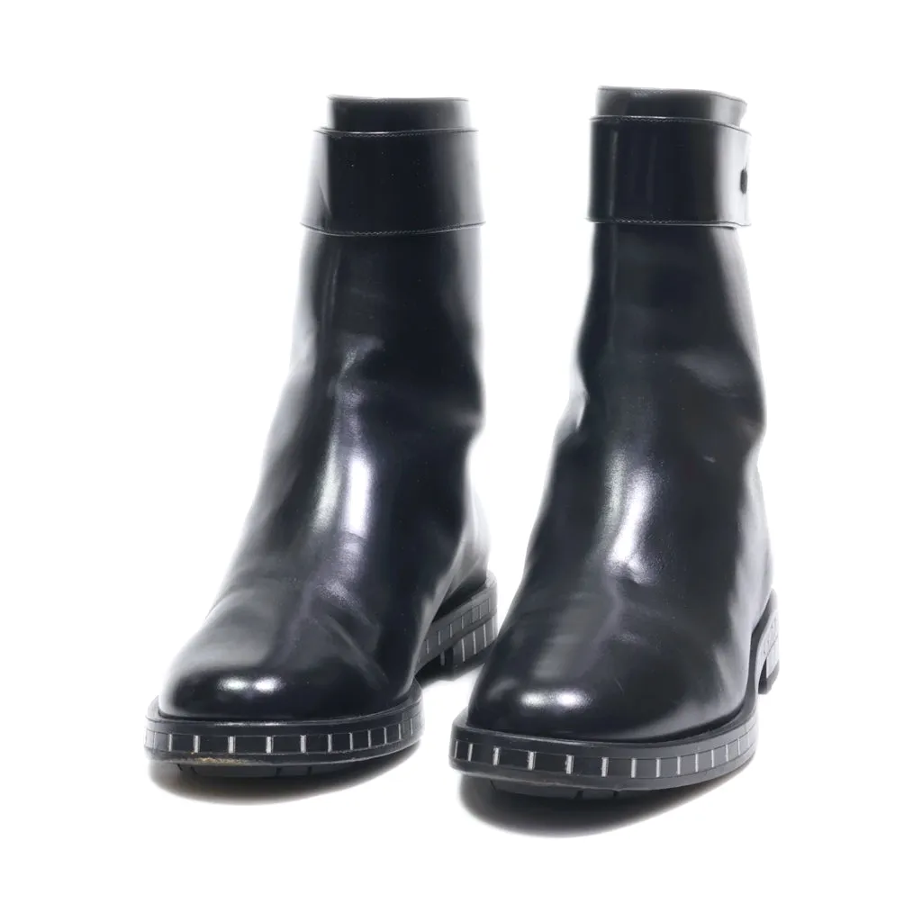 Giorgio Armani Ankle Boots Leather Black Colour For Women