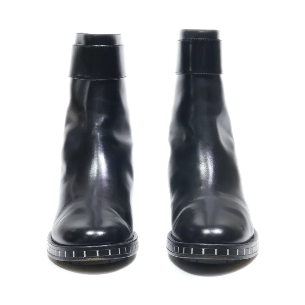 Giorgio Armani Ankle Boots Leather Black Colour For Women