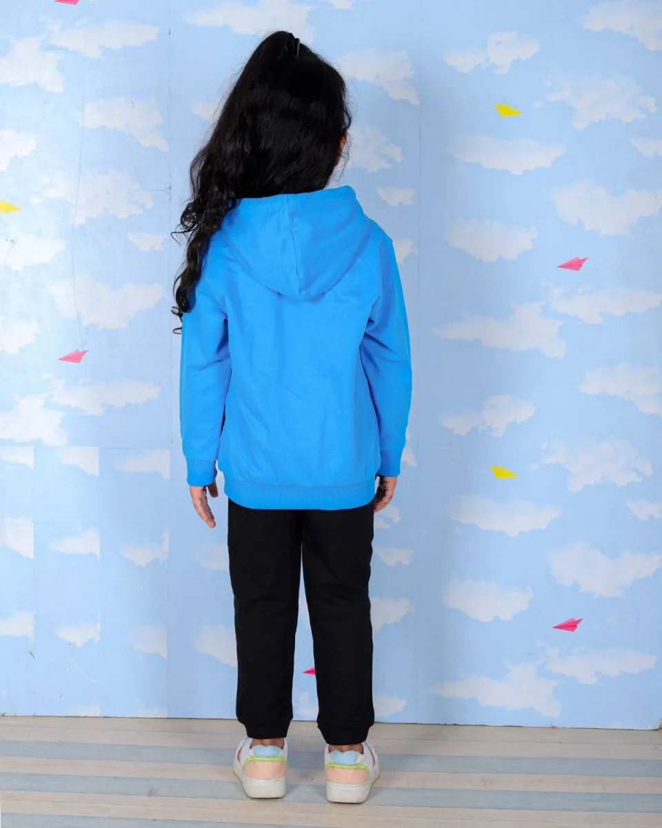 Girl With Smile Hooded Sweatshirt