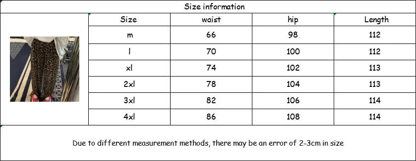 Girlary Leopard Print Slit High Waist Wide Leg Pants Fashion Street Loose Casual Pants Retro All-match Trousers Streetwear Women