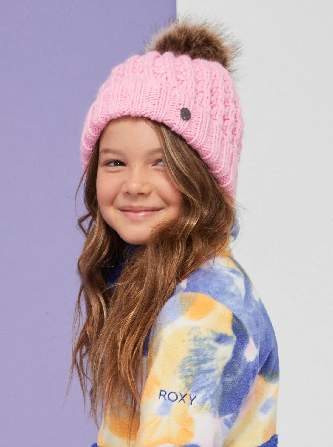 Girls 4-16 Blizzard Beanie - Pink Frosting