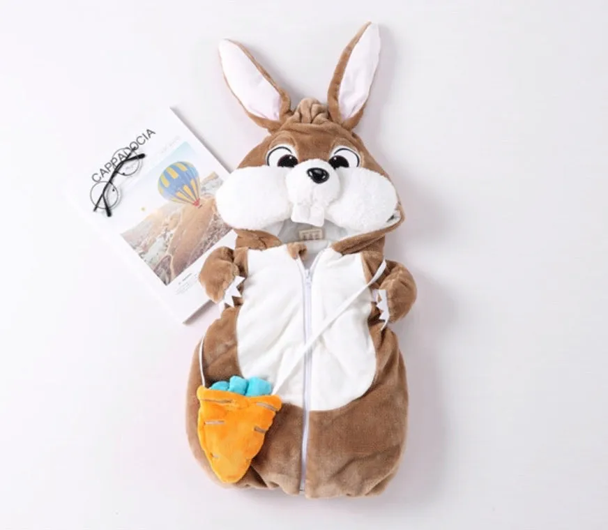 Girls And Boys Thicken 3D Hood Vest