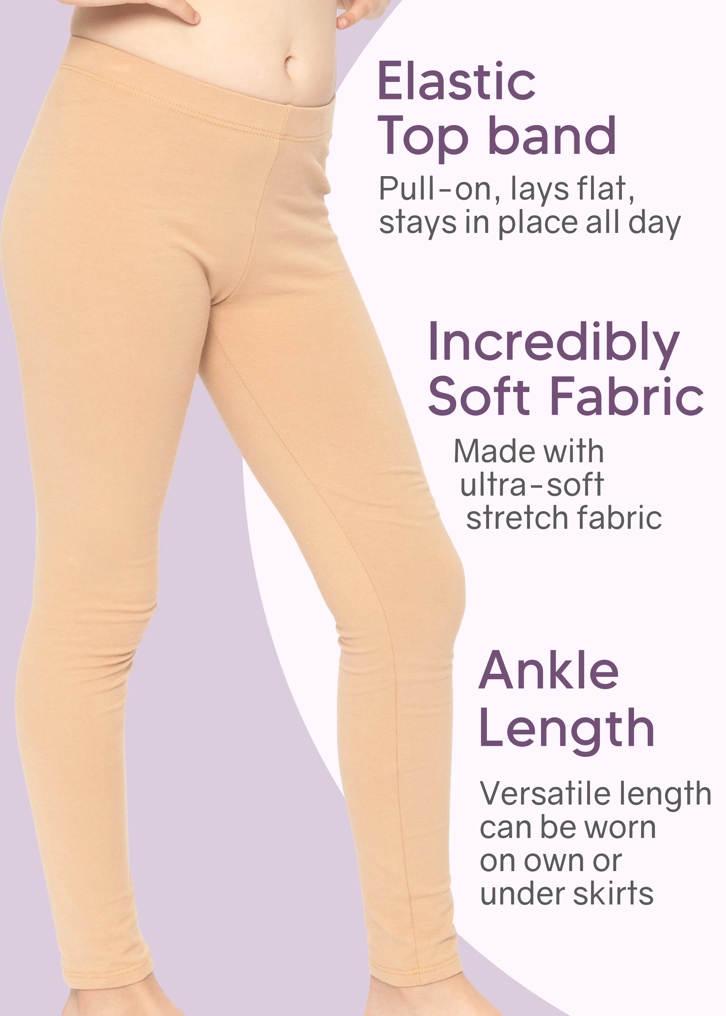 Girl's Cotton Leggings