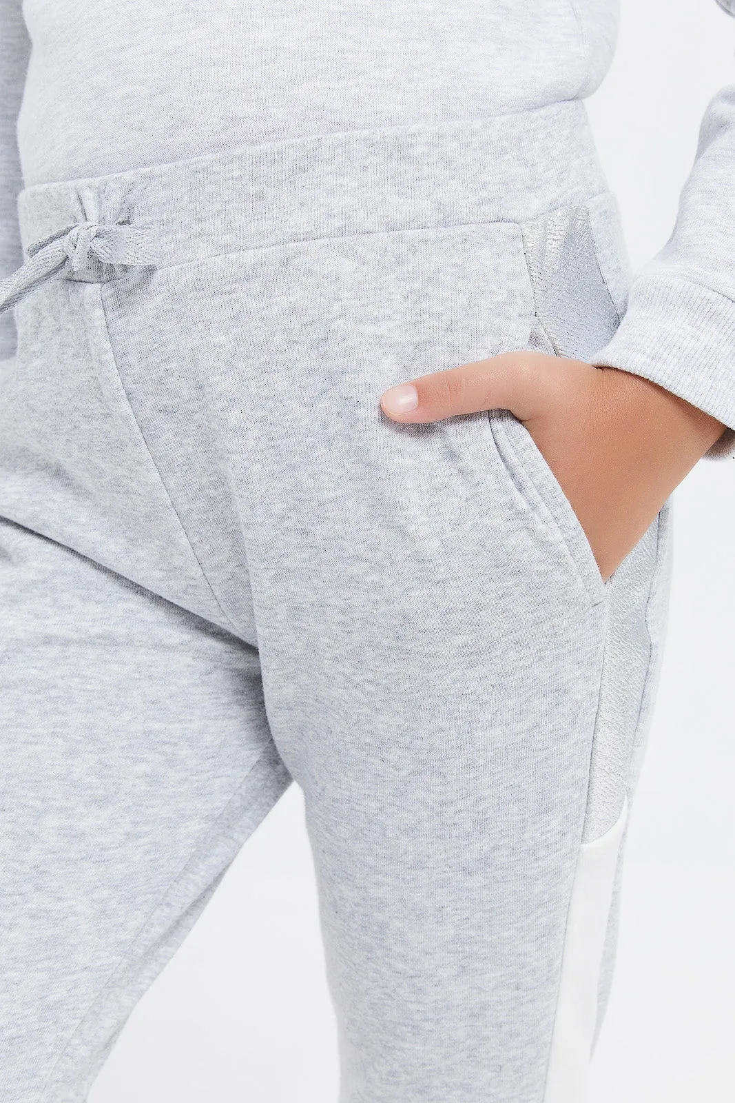 Girls Grey Active Pants
