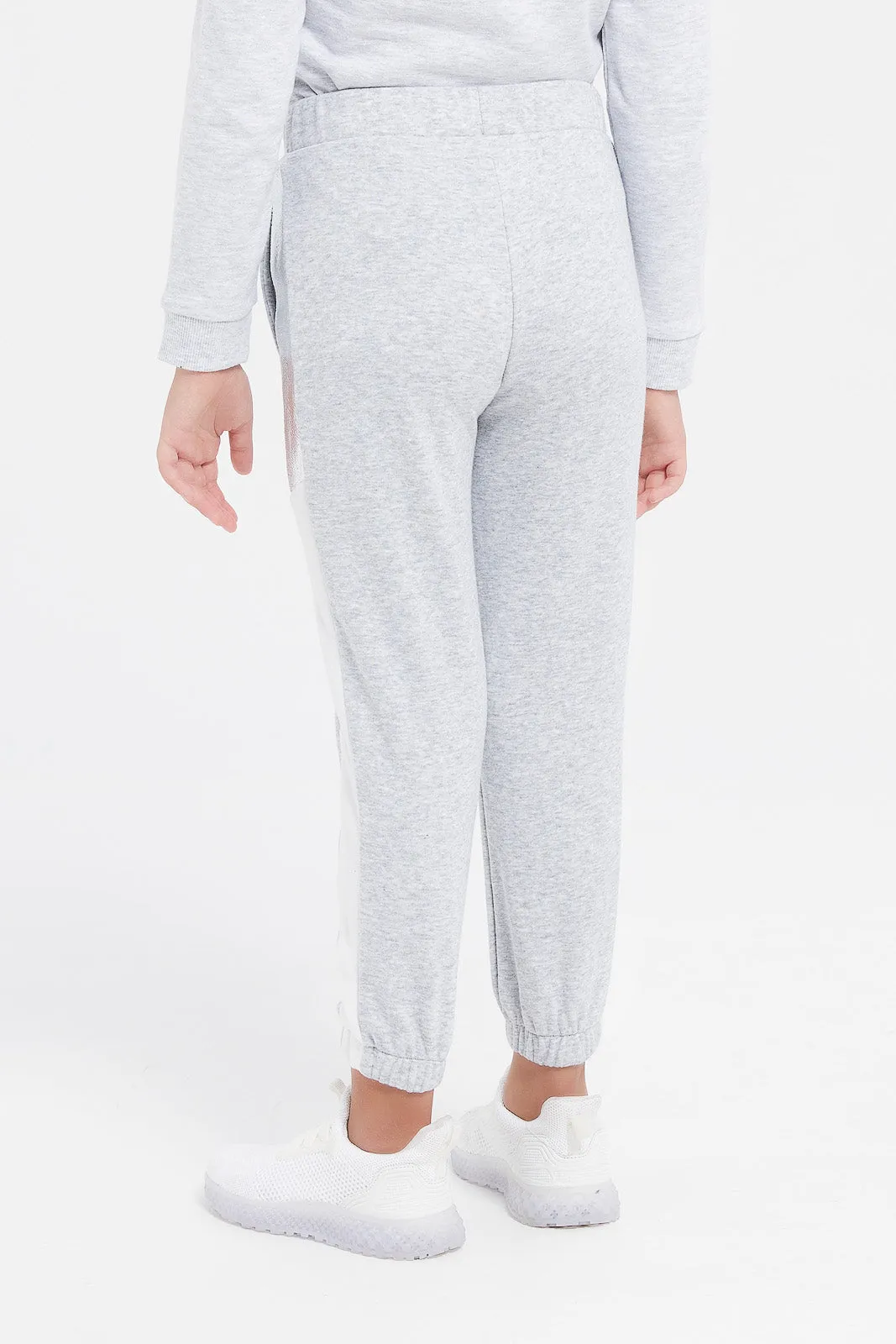 Girls Grey Active Pants