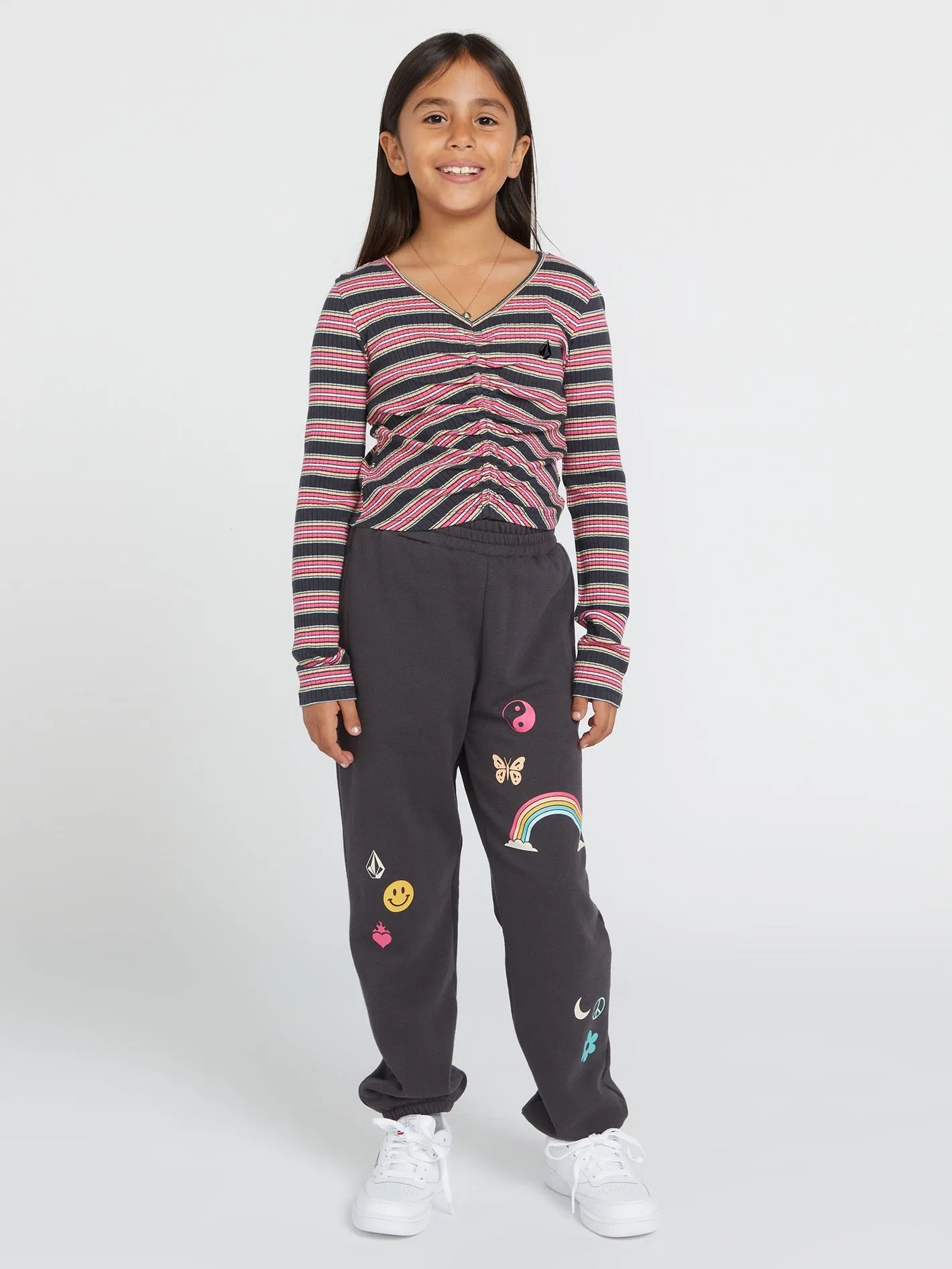 Girls Nite Flite Long Sleeve Shirt - Vintage Black