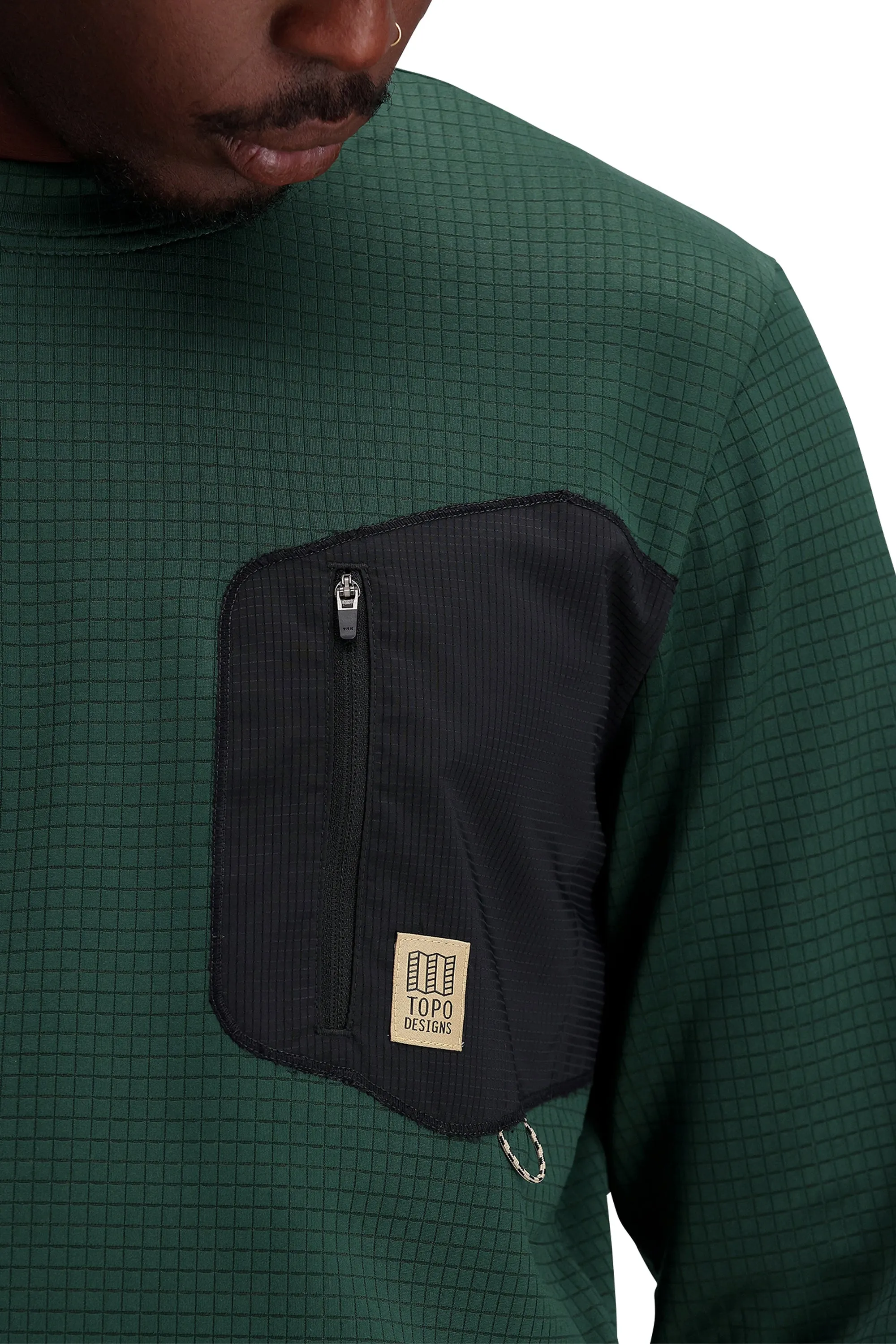 Global Midlayer Crew M Forest