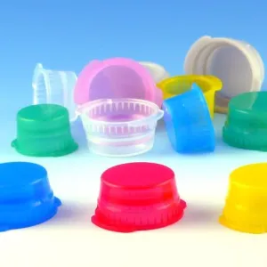 Globe Scientific13mm Clear Polyethylene Snap Cap for Vacuum or Test Tubes with Two Thumb Tabs