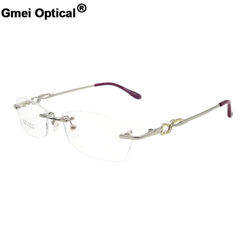 Gmei Women's Eyeglasses S8304 Rimless Titanium Alloy