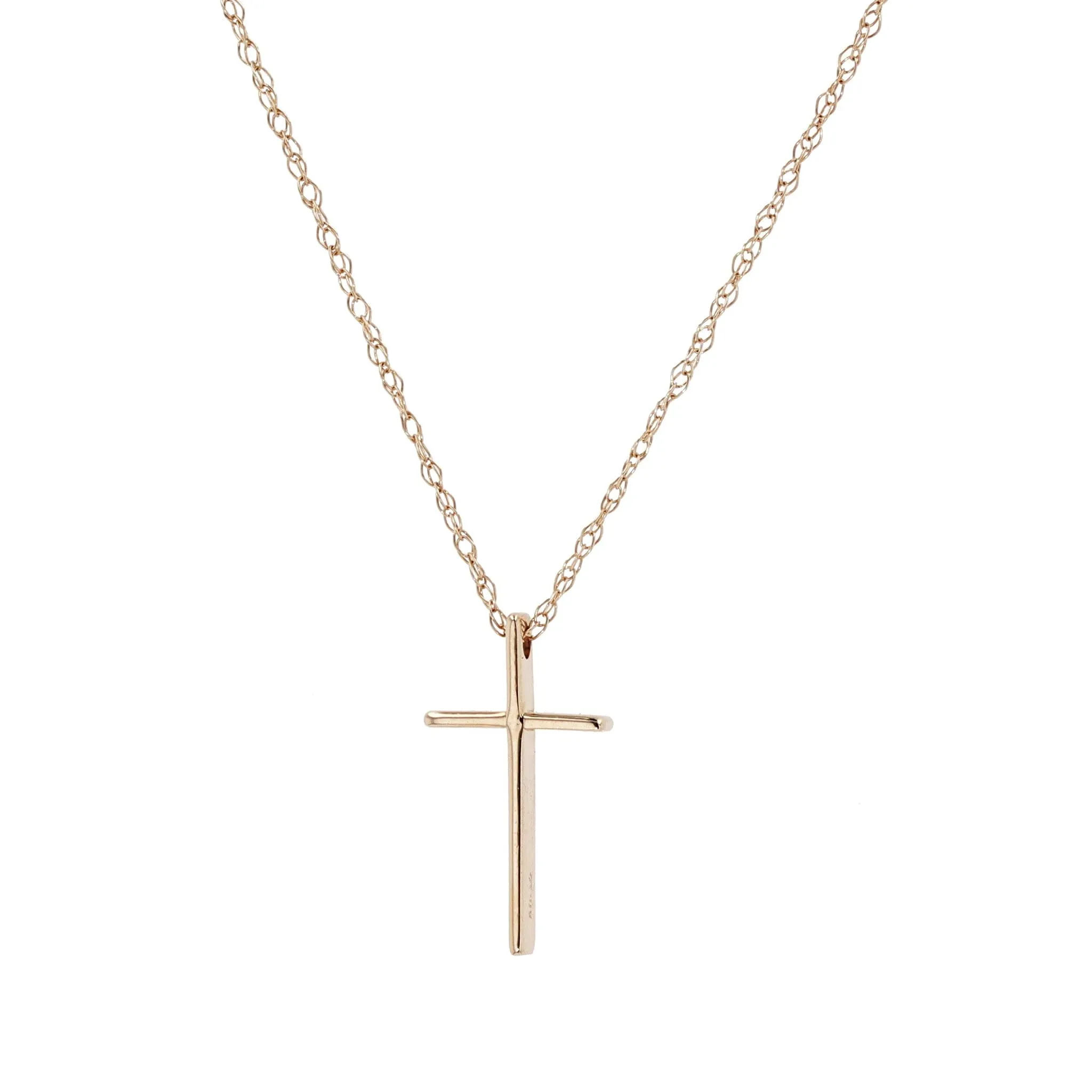 Gold Cross Pendant Necklace