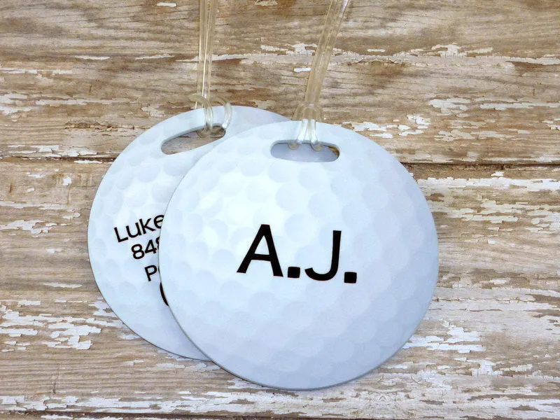 Golf Ball Bag Tags Set of 2
