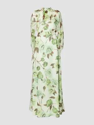 Gown with cape detail