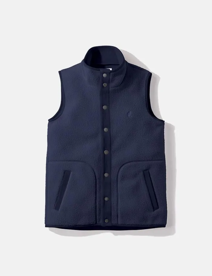 Gramicci Boa Fleece Vest - Navy Blue