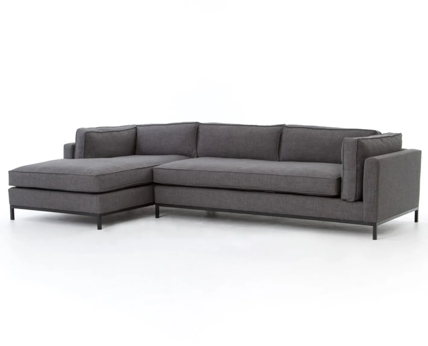 GRAMMERCY 2-PIECE LEFT CHAISE SECTIONAL, BENNETT CHARCOAL
