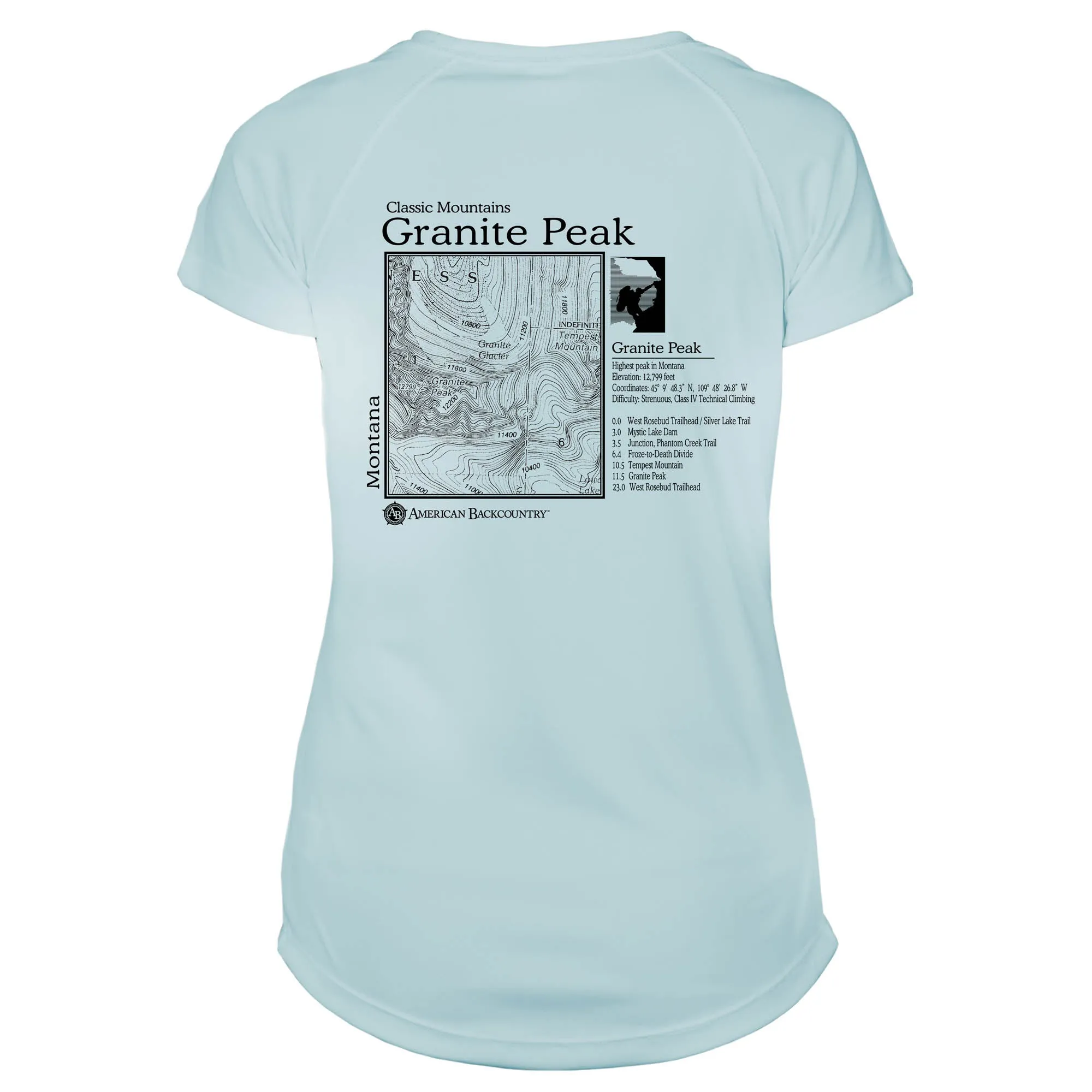 Granite Peak Classic Mountain Microfiber Women's T-Shirt