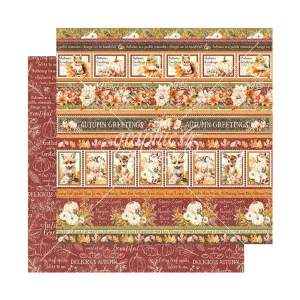 Graphic 45 Autumn Greetings Double-Sided Cardstock 12"x 12" - Thanks & Giving
